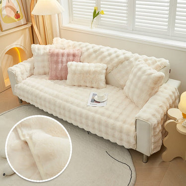 Rabbit Plush Sofa Cover - LightsBetter